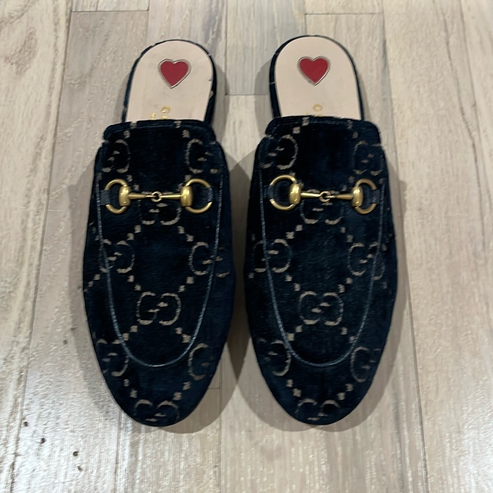 Suede Gucci Slides
